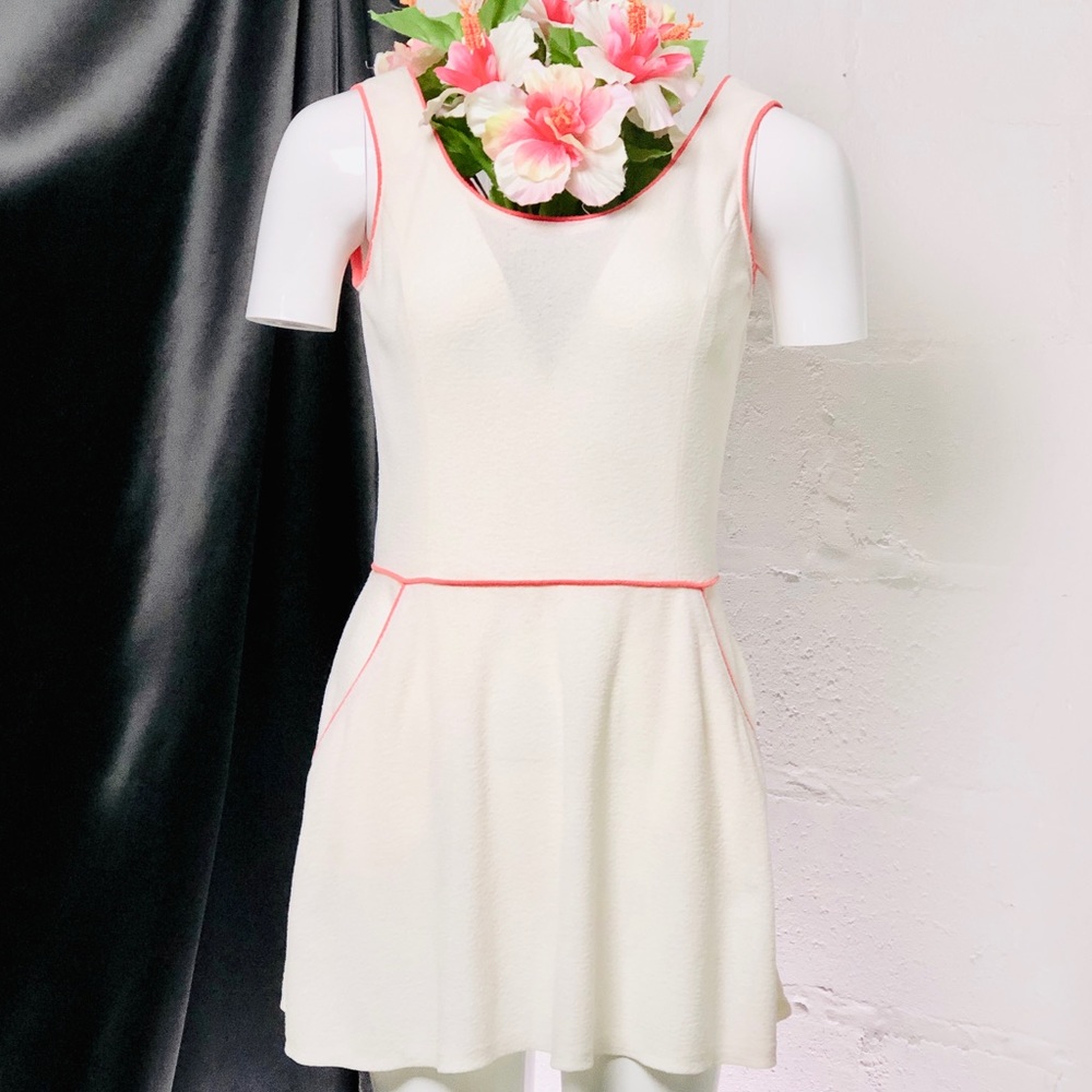 🍑Soft White Vintage Terry Cloth Tennis Dress 🍑